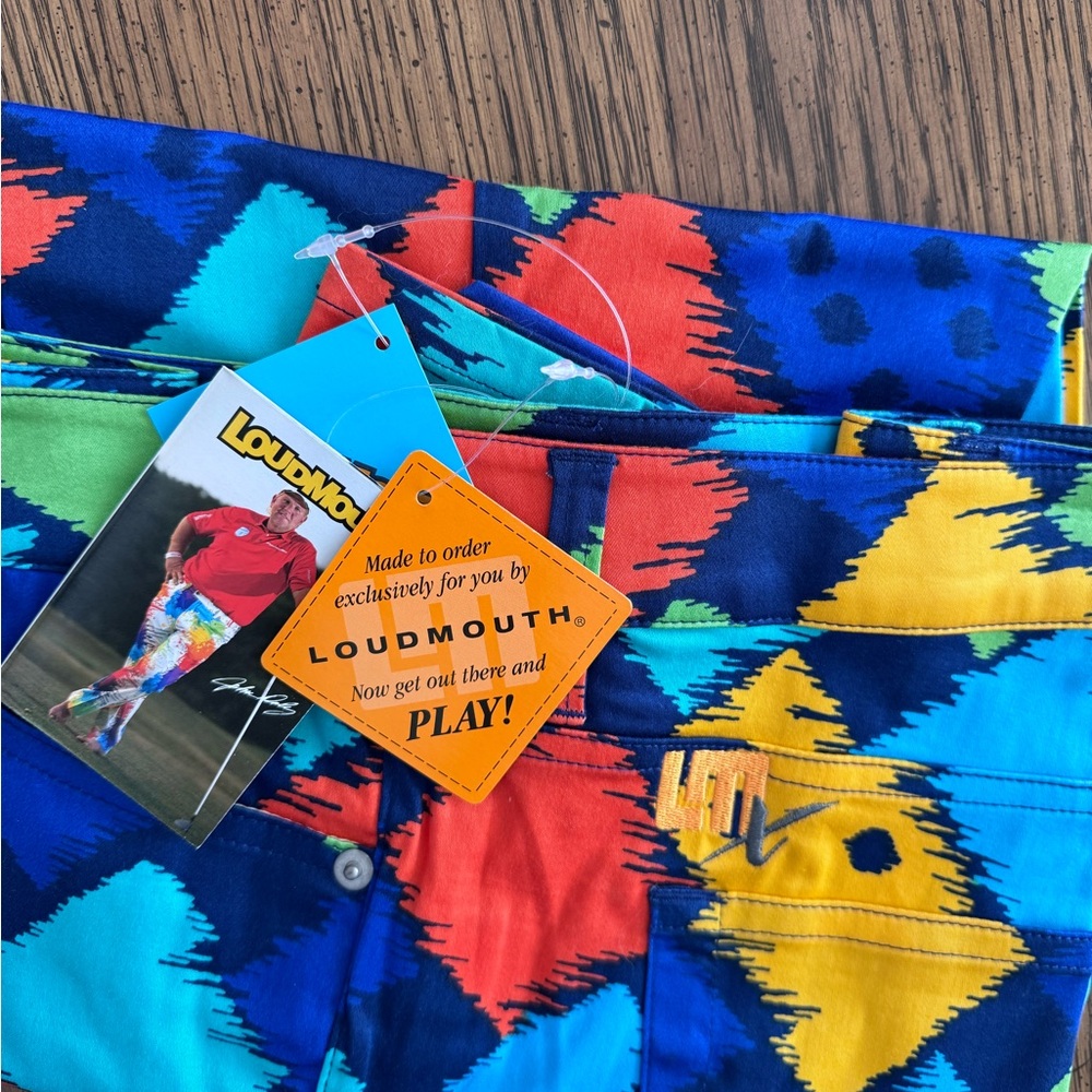 Loudmouth Vibrant Multicolor Capri Pants
